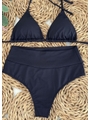 BIQUÍNI CORTININHA CALCINHA TALA PRETO COLEÇÃO CALIENTE 0104 - 3