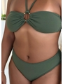 BIQUÍNI TOP ARGOLA CALCINHA TRADICIONAL VERDE MILITAR COLEÇÃO CALIENTE M402 - 3