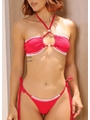 BIQUÍNI TOP CROCHÊ CALCINHA DE AMARRAR VERMELHO COLEÇÃO OUSADIA - 3