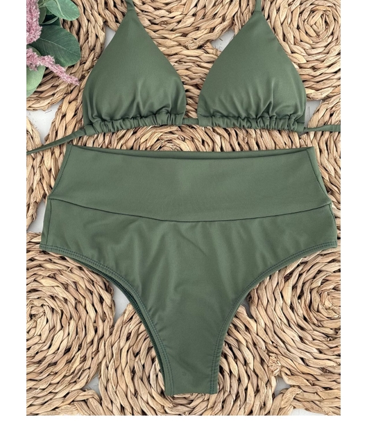 BIQUÍNI CORTININHA CALCINHA TALA VERDE MILITAR COLEÇÃO CALIENTE