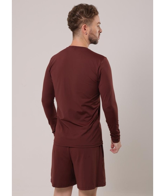 CONJUNTO MASCULINO DE PROTEÇÃO UV CAMISA COM SHORT MARROM