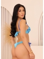 BIQUÍNI MEIA TAÇA CALCINHA DE AMARRAR AZUL COLEÇÃO VERANO - 2