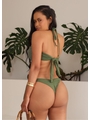 BIQUÍNI TOP ARGOLA CALCINHA DE AMARRAR VERDE MILITAR COLEÇÃO ATLÂNTICA - 2