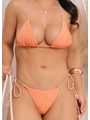 BIQUÍNI CORTININHA CORDÃO CALCINHA DE AMARRAR LARANJADO COLEÇÃO ÁCQUA 0401 - 3
