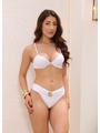 BIQUÍNI MEIA TAÇA CALCINHA ASA DELTA BRANCO COLEÇÃO FEST NEW YEAR - 1