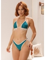 BIQUÍNI CORTININHA PÉROLAS CALCINHA DE AMARRAR VERDE TURQUESA COLEÇÃO FUNDO DO MAR - 1
