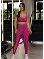 CONJUNTO FITNESS TOP COM CALÇA ROSA COLEÇÃO FEBELA MOVE - 1