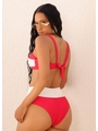 BIQUÍNI TOP BICOLOR CALCINHA TALA VERMELHO COLEÇÃO NÁUTICA - 2