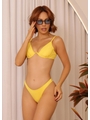 BIQUÍNI ARO INTEIRO CALCINHA ASA DELTA AMARELO COLEÇÃO PUNTA CANA - 1