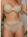 BIQUÍNI MEIA TAÇA CROCHÊ CALCINHA ALTA NUDE COLEÇÃO ESSÊNCIA BORDADAS - 3