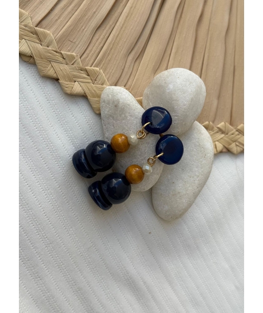 ACESSÓRIO DE PRAIA BRINCO AZUL MARINHO