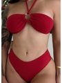 BIQUÍNI TOP ARGOLA CALCINHA TRADICIONAL VERMELHO COLEÇÃO CALIENTE - 3