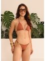 BIQUÍNI BÁSICO CORTININHA ORGANIC CALCINHA COM REGULADOR MARROM COLEÇÃO ALTO VERÃO - 1