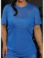 CAMISETA FITNESS NO TULE AZUL COLEÇÃO FEBELA MOVE - 3