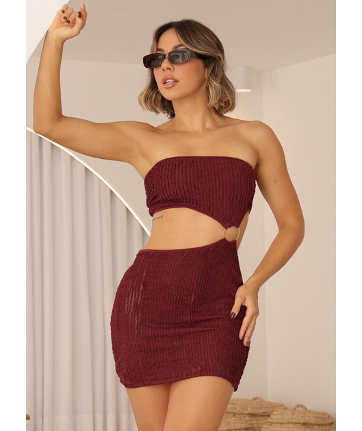 SAÍDA DE PRAIA TOMARA QUE CAIA MARSALA COLEÇÃO ALÉM DA PRAIA