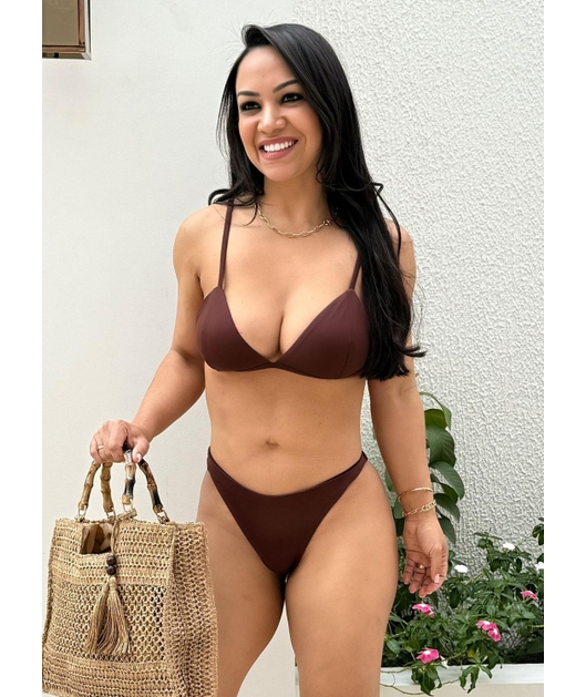 BIQUINI REGULADOR CALCINHA EMPINA BUMBUM MARROM REP4361