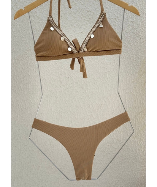 BIQUÍNI TOP GRIPIR CALCINHA ASA DELTA NUDE COLEÇÃO TERRACOR