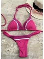 BIQUÍNI CORTININHA RECORTE CALCINHA FIO DUPLO ROSA COLEÇÃO BEIRA MAR VAN17 - 3