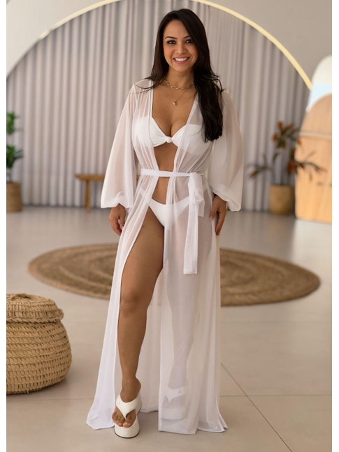 SAÍDA DE PRAIA LONGA NO TULE BRANCA