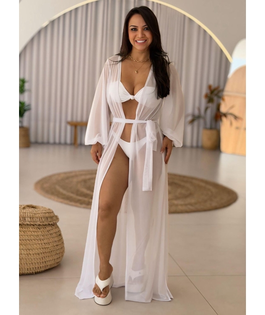 SAÍDA DE PRAIA LONGA NO TULE BRANCA