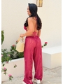 SAÍDA DE PRAIA CALÇA TULE WAVES ROSA LOOKV569 - 2