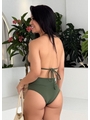 BIQUÍNI CORTININHA CALCINHA TALA VERDE MILITAR COLEÇÃO CALIENTE - 2