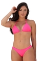 BIQUÍNI CORTININHA CALCINHA ASA DELTA ROSA NEON COLEÇÃO NEON COMB33 - 1