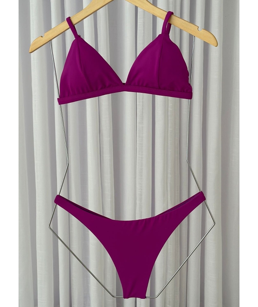 BIQUÍNI REGULADOR CALCINHA EMPINA BUMBUM ROXO FÚCSIA