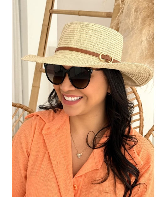 CHAPÉU DE PRAIA OFF WHITE SERENO 