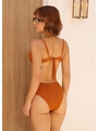 BIQUÍNI MEIA TAÇA CALCINHA ALTA MARROM COLEÇÃO FRUIT - 2