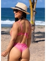 BIQUÍNI MEIA TAÇA CROCHÊ CALCINHA ALTA ROSA COLEÇÃO CARIBENHA II - GG - 2