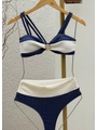 BIQUÍNI TOP BICOLOR CALCINHA TALA AZUL COLEÇÃO NÁUTICA - 4