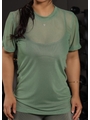 CAMISETA FITNESS NO TULE VERDE COLEÇÃO FEBELA MOVE - 3