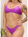 BIQUÍNI TOP PÉROLA CALCINHA ASA DELTA ROXO FÚCSIA COLEÇÃO PARTIU PRAIA - 3