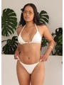 BIQUÍNI CORTININHA CALCINHA COM REGULADOR OFF WHITE COLEÇÃO ATLÂNTICA - 1