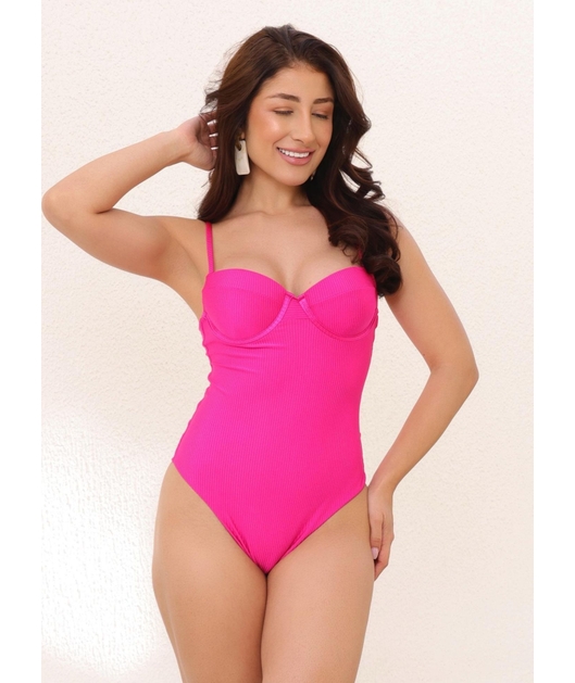 MAIÔ MEIA TAÇA TRADICIONAL ROSA COLEÇÃO SUNSET LK8423