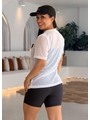 CAMISETA FITNESS NO TULE BRANCA COLEÇÃO FEBELA MOVE - 2