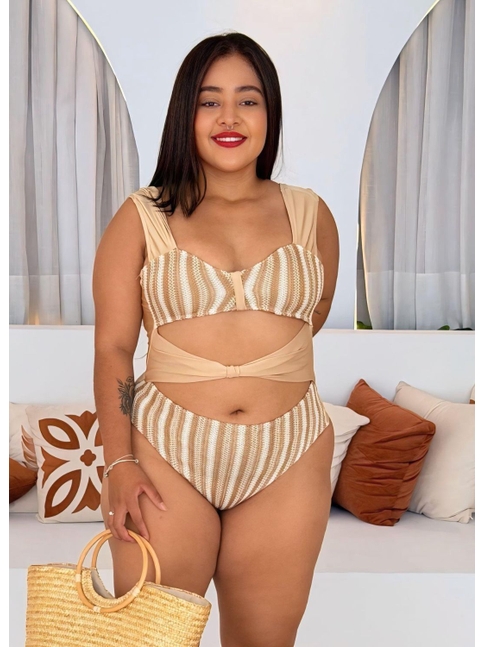 MAIÔ RECORTES NUDE COLEÇÃO MARINE