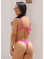 BIQUÍNI TOP CALCINHA FITA ROSA COLEÇÃO PARATI  - 2