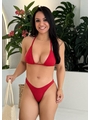 BIQUÍNI CORTININHA CALCINHA ASA DELTA VERMELHO COLEÇÃO CALIENTE - 1