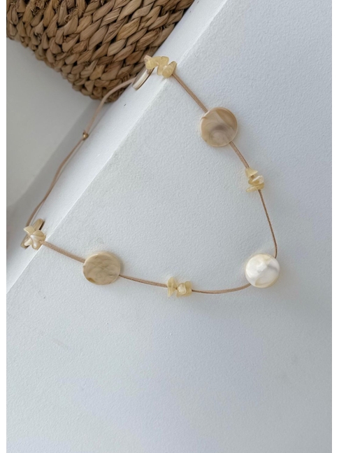 ACESSÓRIO DE PRAIA CORDÃO OFF WHITE