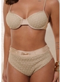 BIQUÍNI MEIA TAÇA CROCHÊ CALCINHA ALTA NUDE COLEÇÃO CELEBRATION - 3