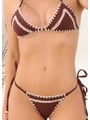 BIQUÍNI CORTININHA ARTESANAL CALCINHA DE AMARRAR MARROM COLEÇÃO PÉ NA AREIA REP4361 - 3