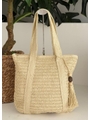 BOLSA DE PALHA GRANDE MARÉ NUDE - 1