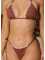 BIQUÍNI CORTININHA CROCHÊ CALCINHA DE AMARRAR MARROM COLEÇÃO ENTRE MARÉS - 3