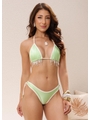 BIQUÍNI CORTININHA PÉROLAS CALCINHA DE AMARRAR VERDE CLARO COLEÇÃO FUNDO DO MAR - 1