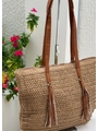 BOLSA DE PALHA GRANDE BEGE RUSTIC CHIC - 2