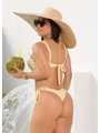 BIQUÍNI TOP CALCINHA DE AMARRAR AMARELO COLEÇÃO ÁGUA DE COCO - 2