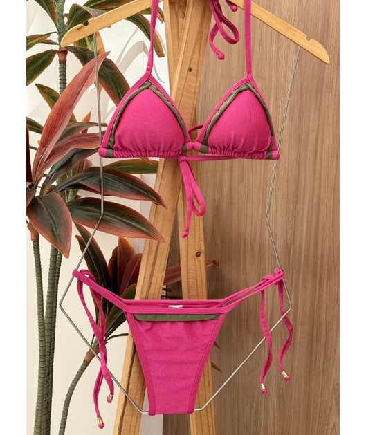 BIQUÍNI CORTININHA CALCINHA DE AMARRAR ROSA COLECAO MARÉ ALTA BOSS04