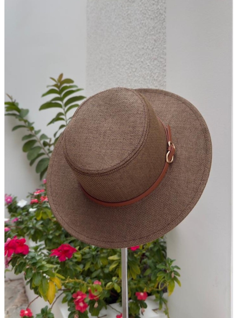 CHAPÉU DE PRAIA MARROM SERENO